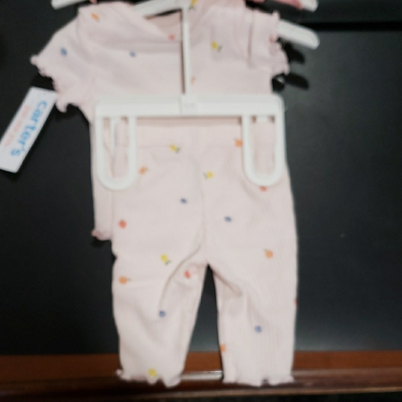 Carter's Pink Ruffled Bodysuit - Picture 3 of 4